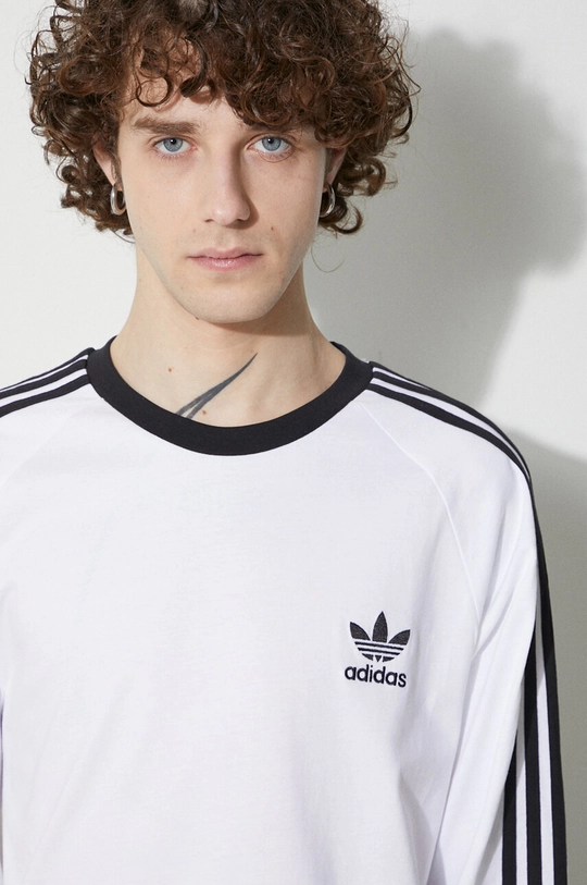 Bavlněné tričko s dlouhým rukávem adidas Originals Pánský