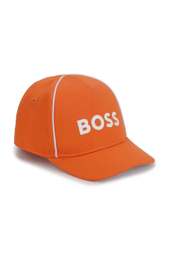 помаранчевий Дитяча бавовняна шапка BOSS Для хлопчиків