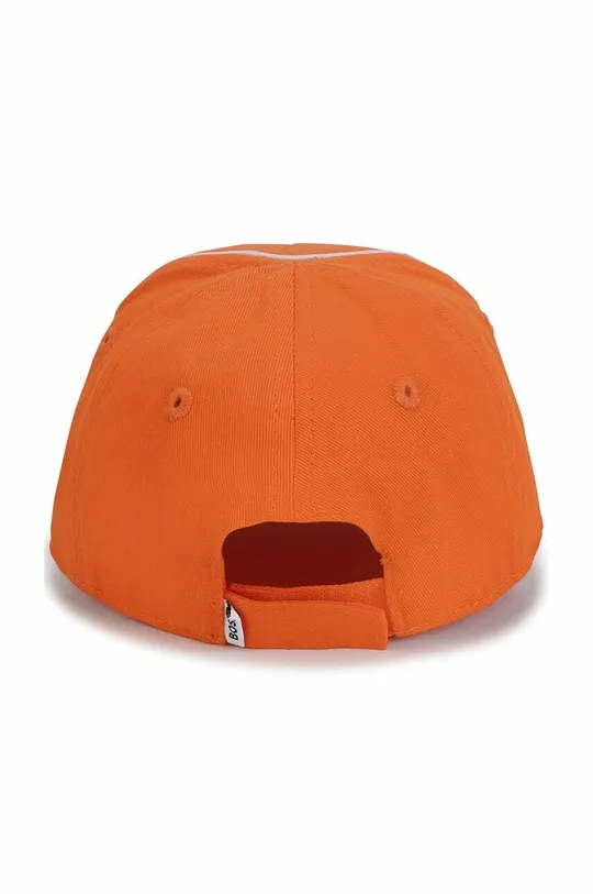 Otroška bombažna kapa BOSS oranžna