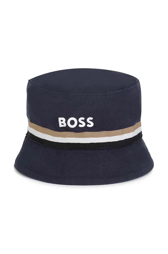 Дитячий двосторонній бавовняний капелюх BOSS  100% Бавовна