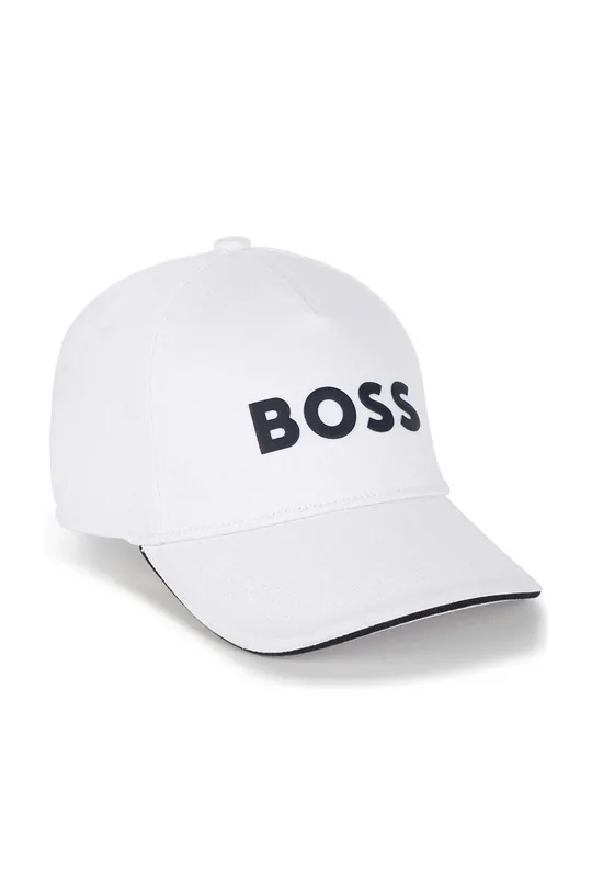 λευκό Παιδικό βαμβακερό καπέλο μπέιζμπολ BOSS Για αγόρια