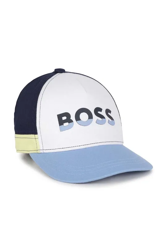 темно-синій Дитяча бавовняна шапка BOSS Для хлопчиків