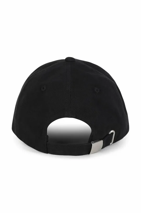 Otroška bombažna kapa Karl Lagerfeld črna