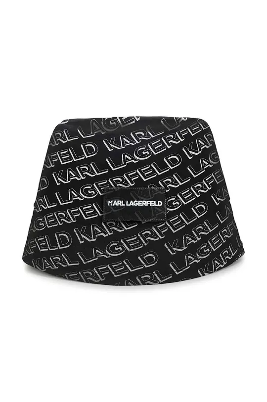 чёрный Детская хлопковая шляпа Karl Lagerfeld Для мальчиков