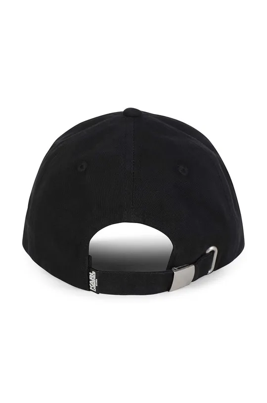Παιδικό βαμβακερό καπέλο μπέιζμπολ Karl Lagerfeld μαύρο