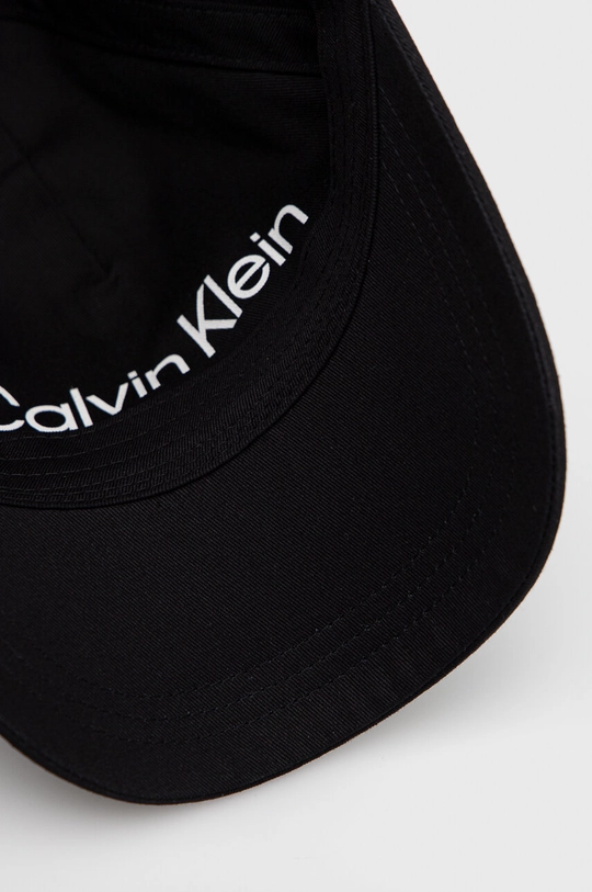 crna Pamučna kapa sa šiltom Calvin Klein