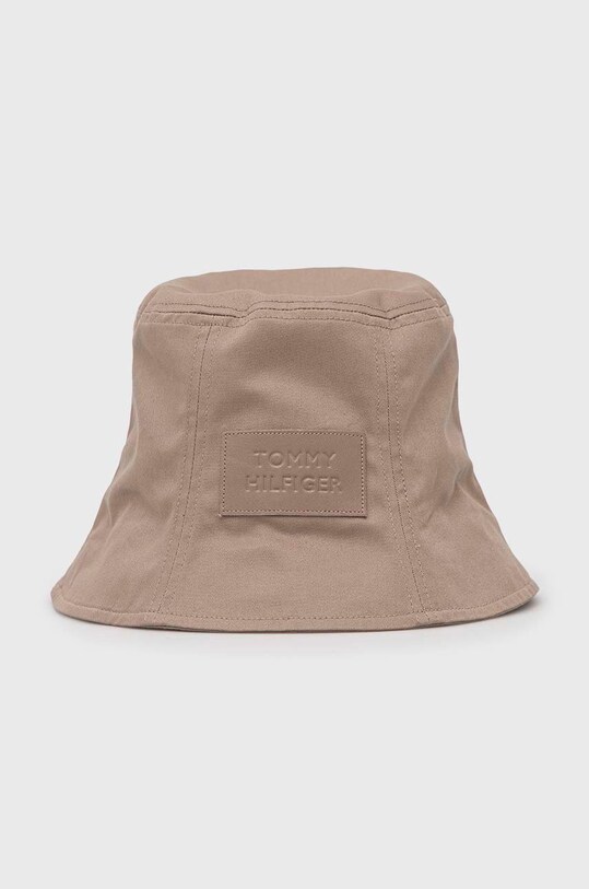 Bavlnený klobúk Tommy Hilfiger , béžová farba, bavlnený ANSWEAR.sk