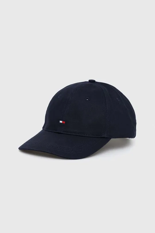 σκούρο μπλε βαμβακερό καπέλο του μπέιζμπολ Tommy Hilfiger Γυναικεία