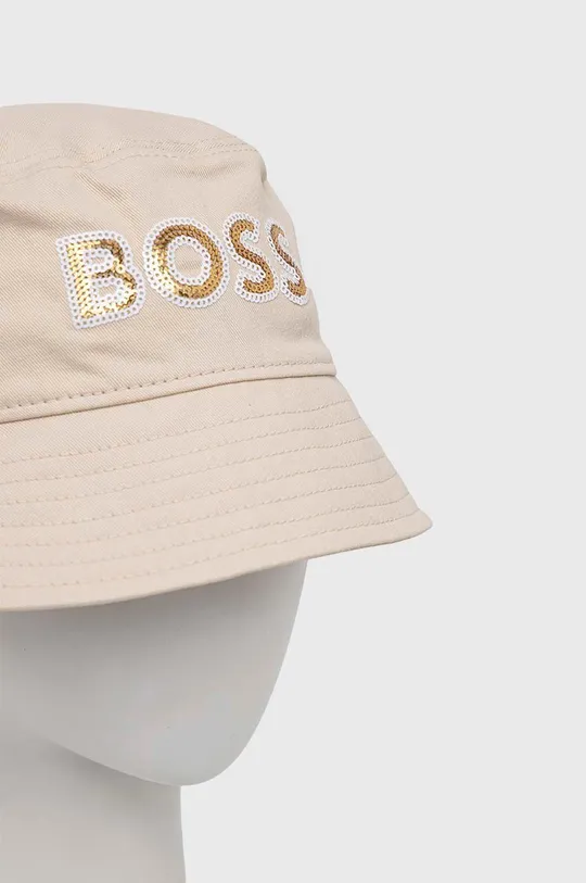 Βαμβακερό καπέλο BOSS μπεζ