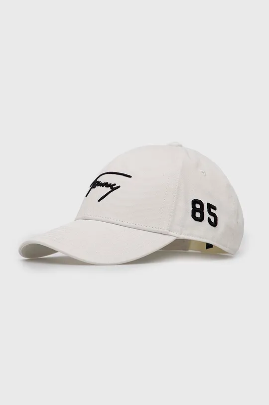 λευκό Βαμβακερό καπέλο του μπέιζμπολ Tommy Jeans Γυναικεία