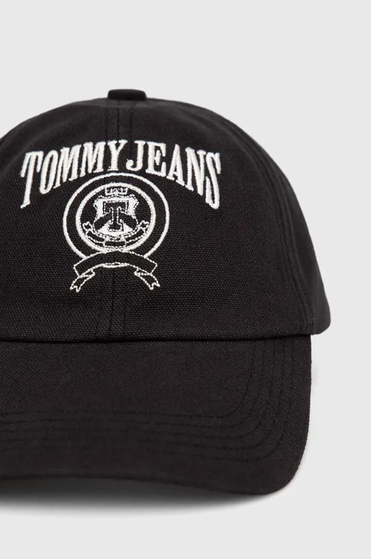 Bavlnená šiltovka Tommy Jeans čierna