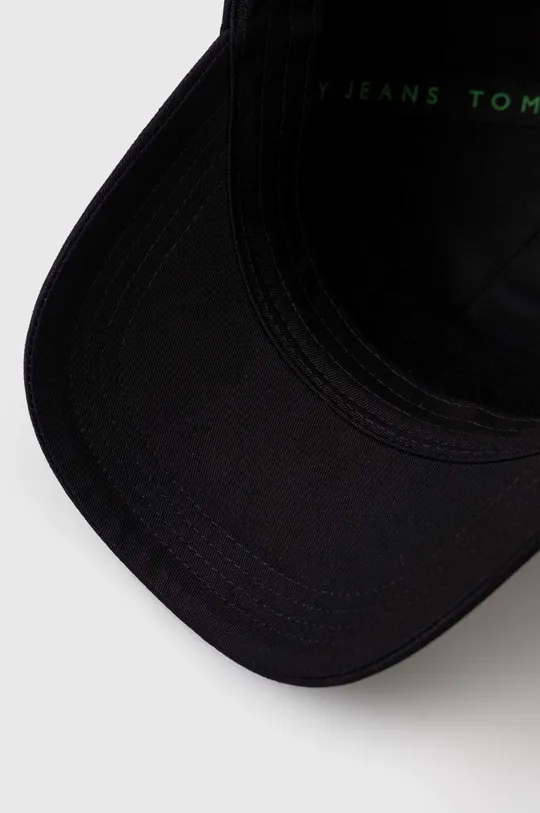 černá Bavlněná baseballová čepice Tommy Jeans