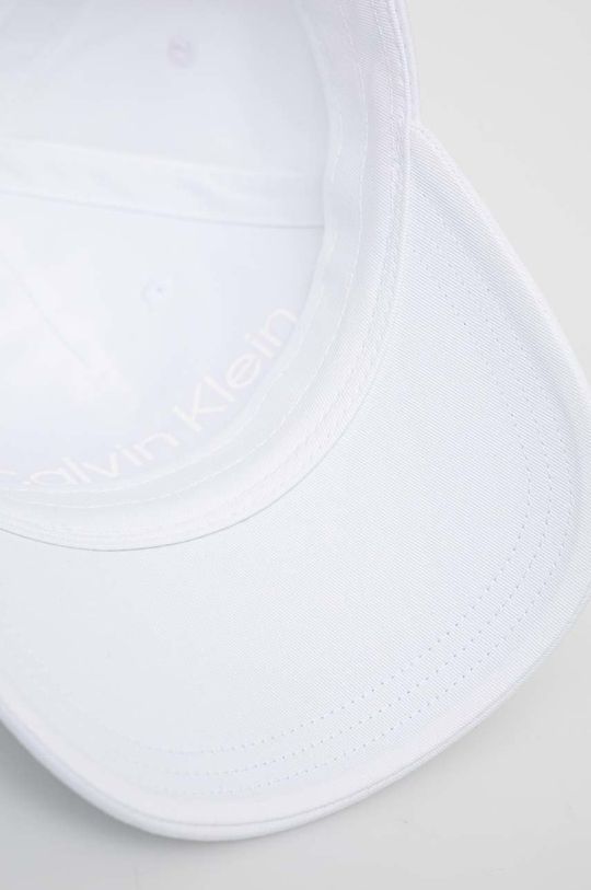 bílá Bavlněná baseballová čepice Calvin Klein