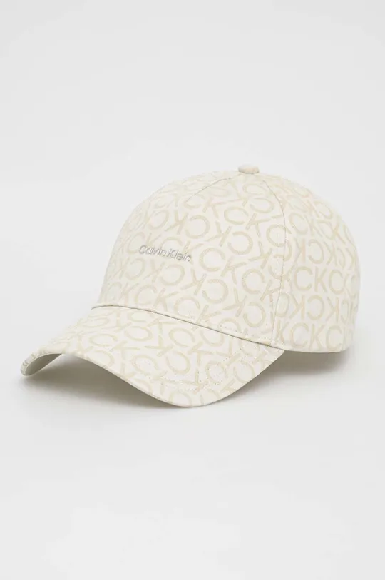 μπεζ Βαμβακερό καπέλο του μπέιζμπολ Calvin Klein Γυναικεία