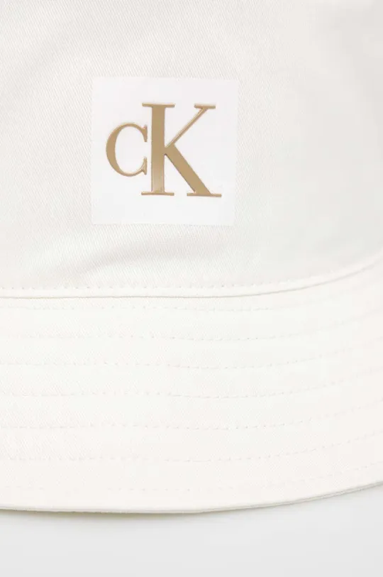 Calvin Klein Jeans kapelusz bawełniany biały