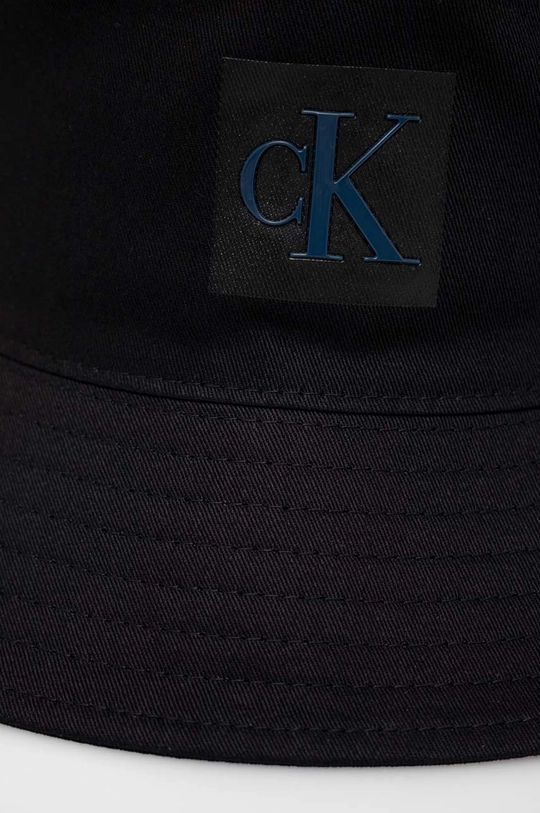 Calvin Klein Jeans kapelusz bawełniany czarny