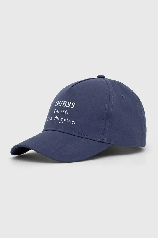 σκούρο μπλε Βαμβακερό καπέλο του μπέιζμπολ Guess Γυναικεία