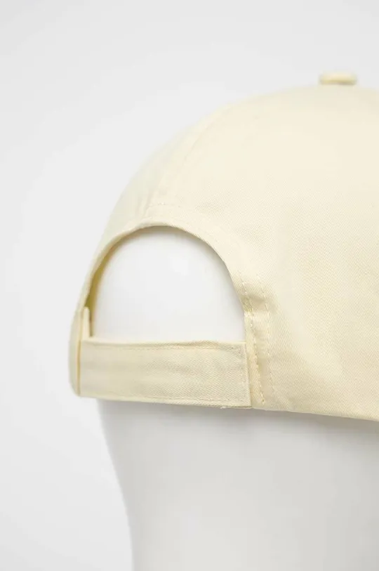 κίτρινο Βαμβακερό καπέλο του μπέιζμπολ Guess
