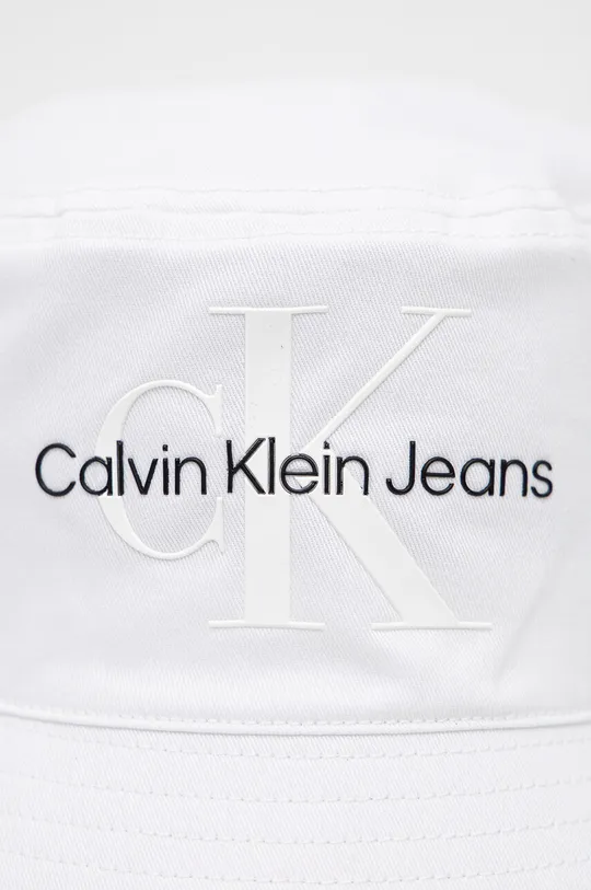 Pamučni šešir Calvin Klein Jeans bijela