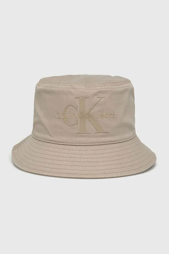 béžová Bavlnený klobúk Calvin Klein Jeans Dámsky