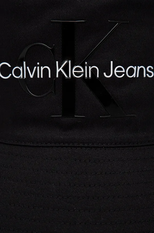 Pamučni šešir Calvin Klein Jeans crna
