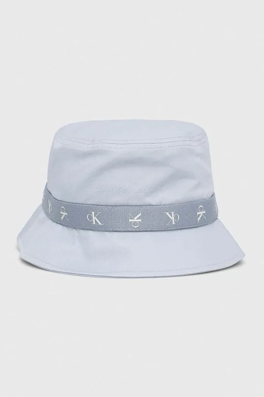modra Bombažni klobuk Calvin Klein Jeans Ženski