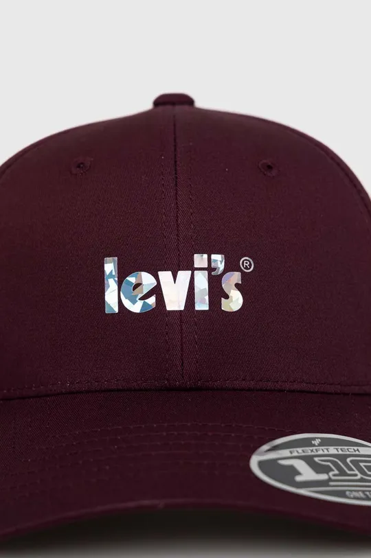 Levi's czapka z daszkiem fioletowy