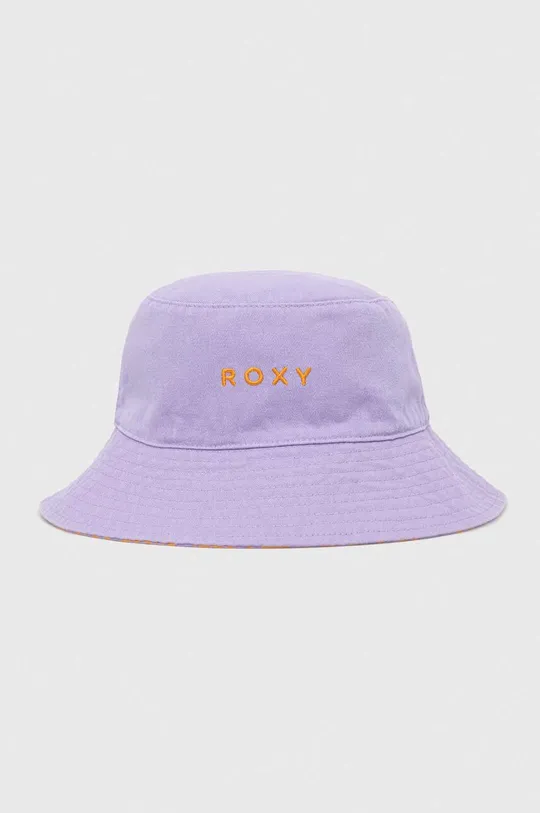 Roxy kapelusz dwustronny bawełniany fioletowy
