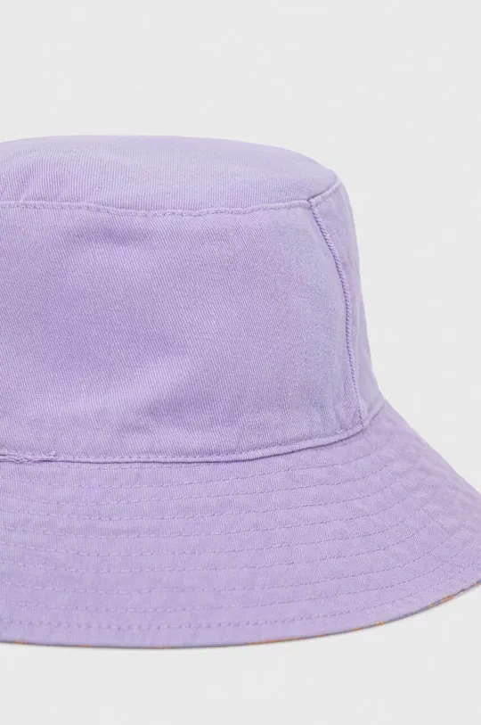 fioletowy Roxy kapelusz dwustronny bawełniany