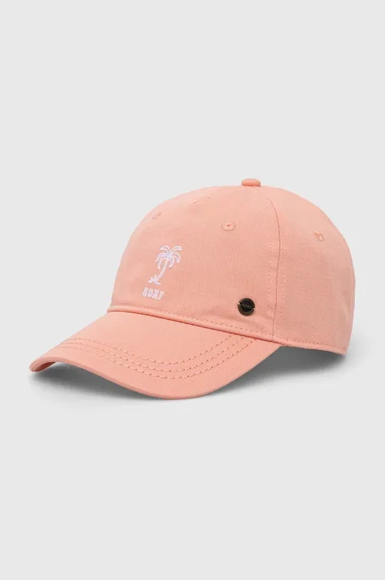 πορτοκαλί Βαμβακερό καπέλο του μπέιζμπολ Roxy Γυναικεία