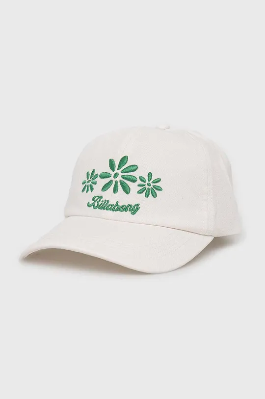 λευκό Βαμβακερό καπέλο του μπέιζμπολ Billabong Γυναικεία