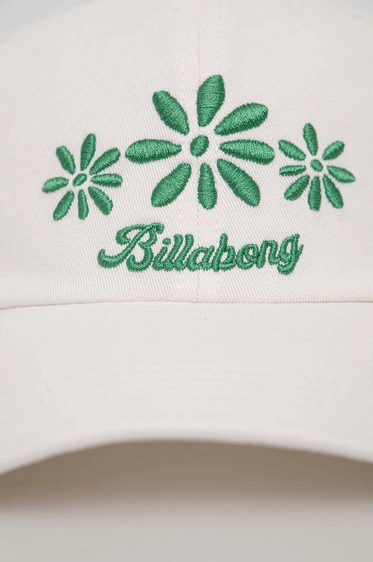 Billabong czapka z daszkiem bawełniana biały