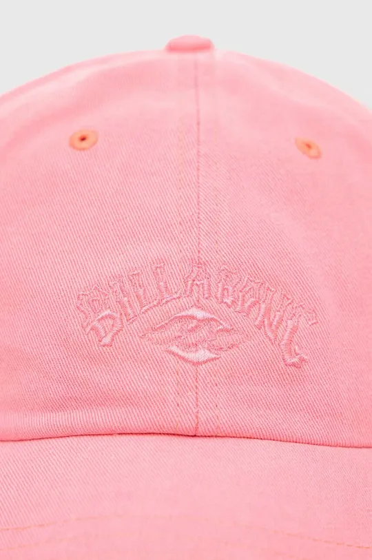 Хлопковая кепка Billabong розовый