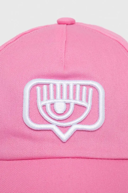 Βαμβακερό καπέλο του μπέιζμπολ Chiara Ferragni ροζ