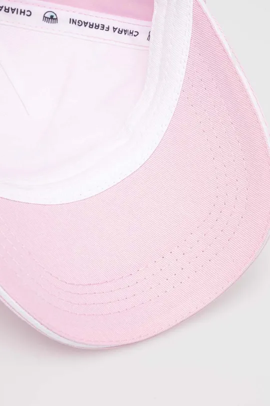 ροζ Βαμβακερό καπέλο του μπέιζμπολ Chiara Ferragni