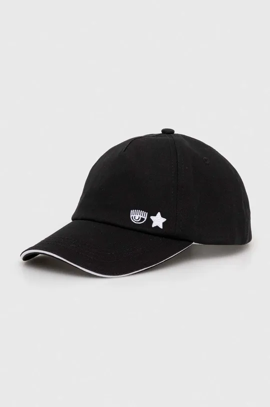 μαύρο Βαμβακερό καπέλο του μπέιζμπολ Chiara Ferragni Γυναικεία