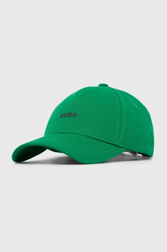 πράσινο Βαμβακερό καπέλο του μπέιζμπολ HUGO Γυναικεία