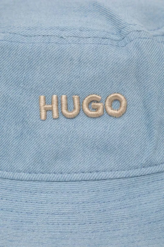 Βαμβακερό καπέλο HUGO μπλε