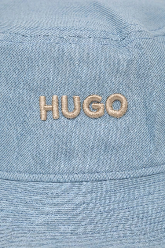 Βαμβακερό καπέλο HUGO μπλε