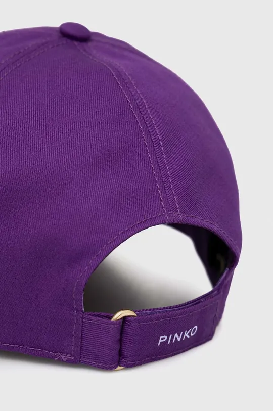 Хлопковая кепка Pinko фиолетовой