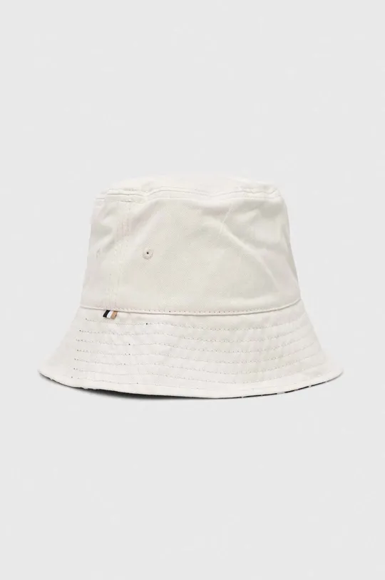 λευκό Αναστρέψιμο βαμβακερό καπέλο BOSS Γυναικεία