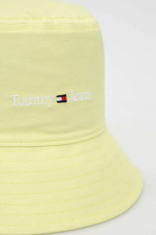 Βαμβακερό καπέλο Tommy Jeans πράσινο