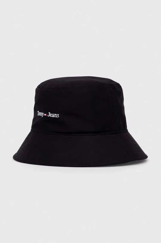 crna Pamučni šešir Tommy Jeans Ženski