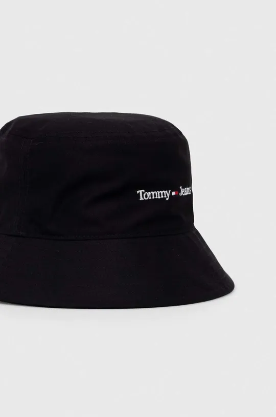 Pamučni šešir Tommy Jeans crna