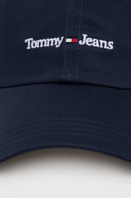 Tommy Jeans czapka z daszkiem bawełniana granatowy