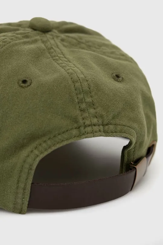 Superdry czapka z daszkiem bawełniana zielony