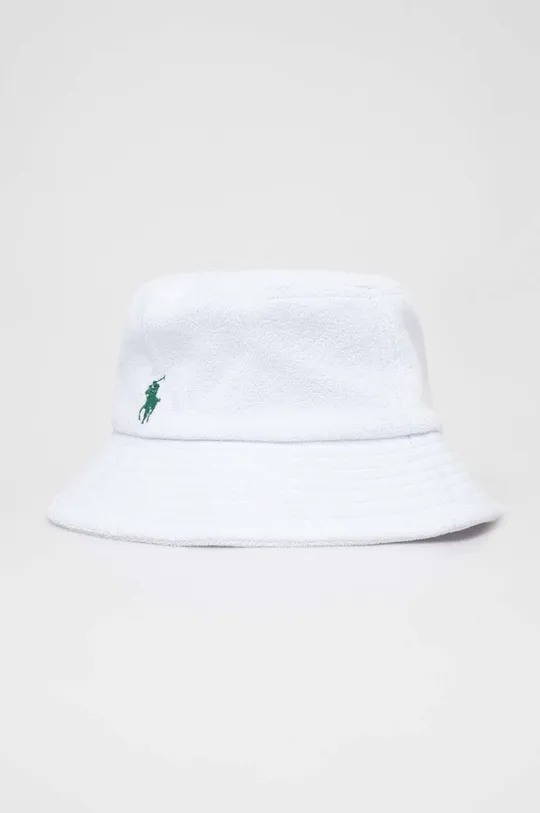 Bavlnený klobúk Polo Ralph Lauren biela