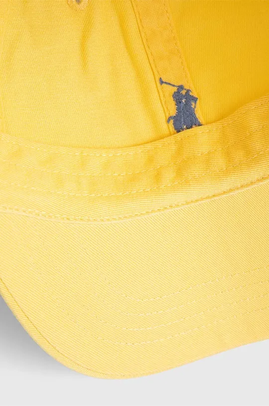 żółty Polo Ralph Lauren czapka z daszkiem bawełniana