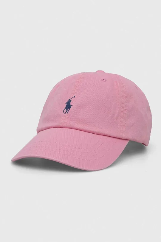 roza Bombažna bejzbolska kapa Polo Ralph Lauren Ženski