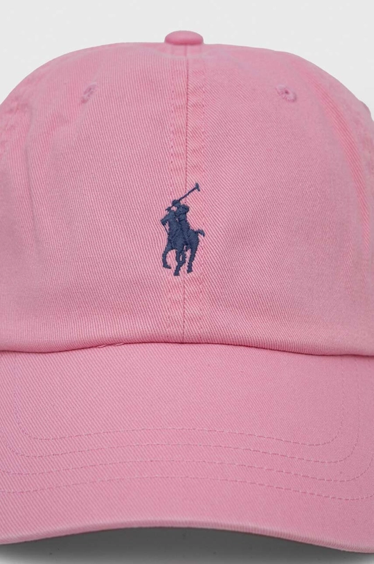 Polo Ralph Lauren czapka z daszkiem bawełniana różowy